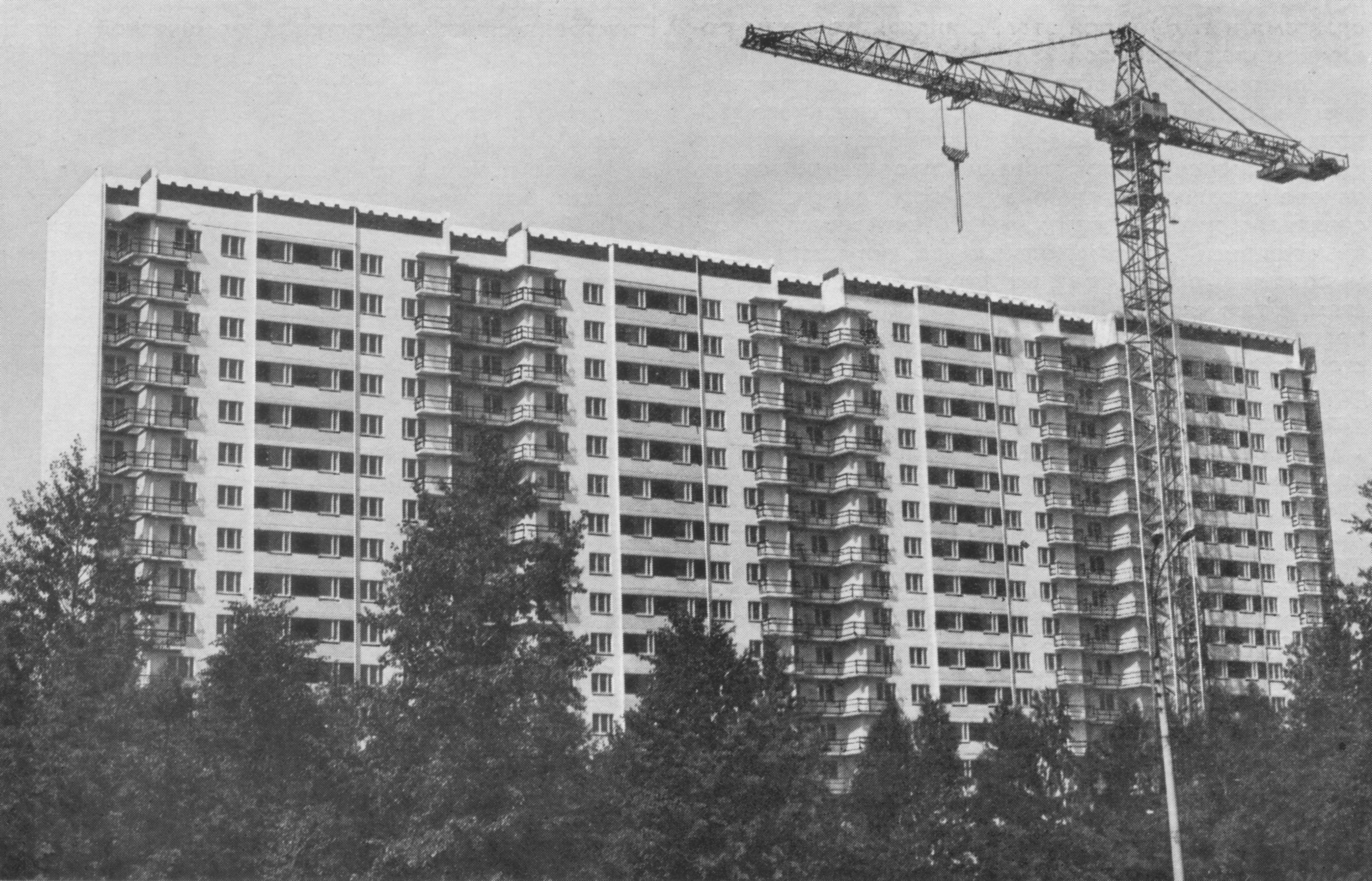 Тропарево. Строительство 16-этажного крупнопанельного жилого дома на основе изделий по единому каталогу