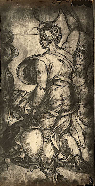 Рис. 33. Рафаэль. Рисунок к фреске «Пожар в Борго». Станцы Ватикана