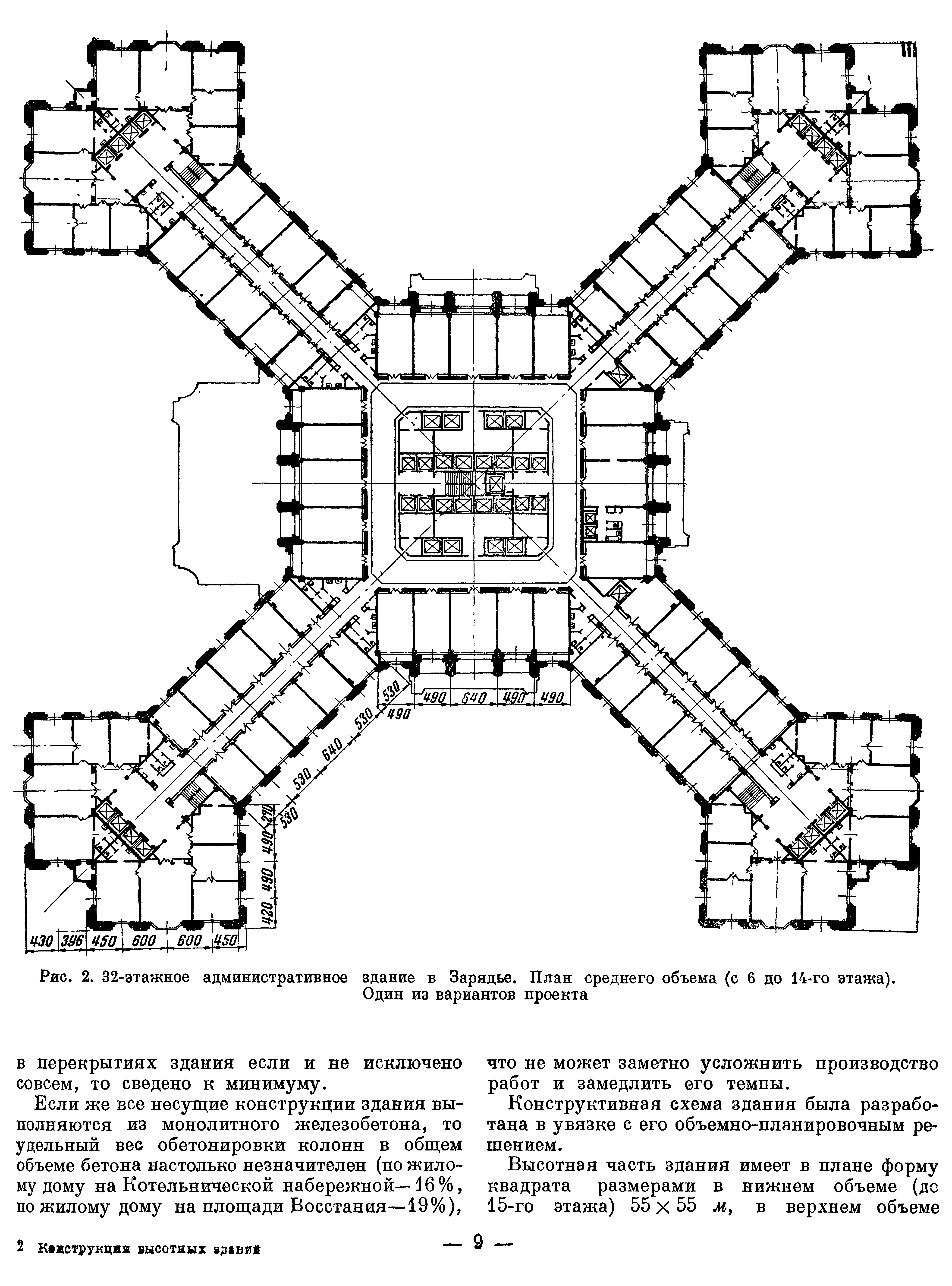 Конструкции высотных зданий : Из опыта проектирования и возведения / И. М. Тигранов, Н. П. Мельников, 3. И. Брауде, Л. М. Гохман, А. Я. Козаков ; Редактор инж. Г. В. Фридберг ; Академия архитектуры СССР, Научно-исследовательский институт строительной техники. — Москва : Государственное издательство литературы по строительству и архитектуре, 1952