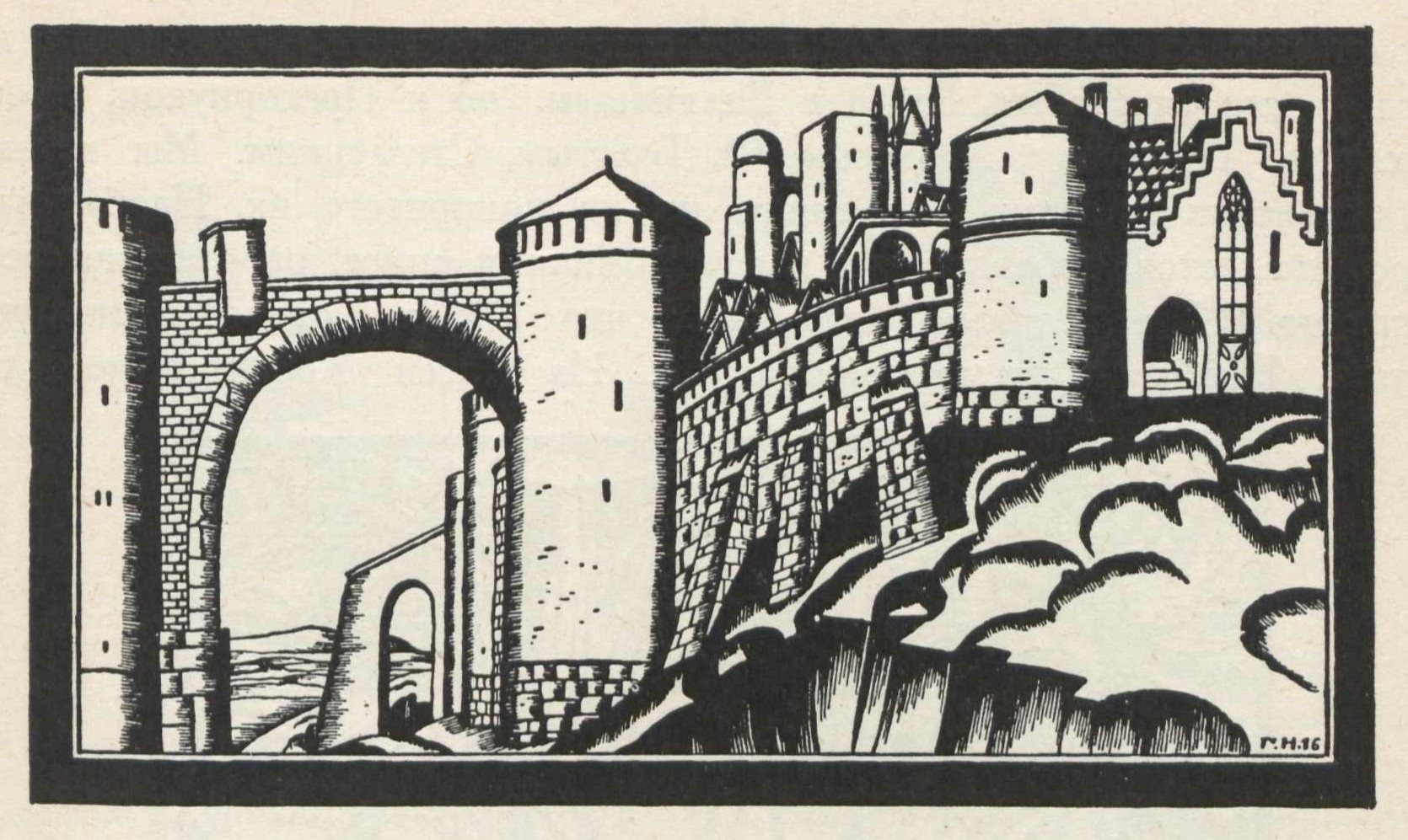 Нарбут. Иллюстрация к „Сказке о любви прекрасной королевы и верного принца“ С. Репнина.