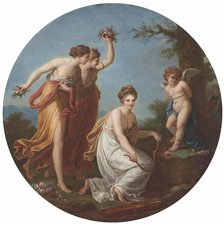 Angelica Kauffman. The Disarming of Cupid