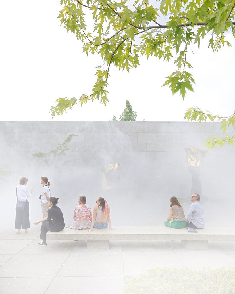 Fujiko Nakaya, Installation view, Neue Nationalgalerie, 2025, © Neue Nationalgalerie – Stiftung Preußischer Kulturbesitz / David von Becker