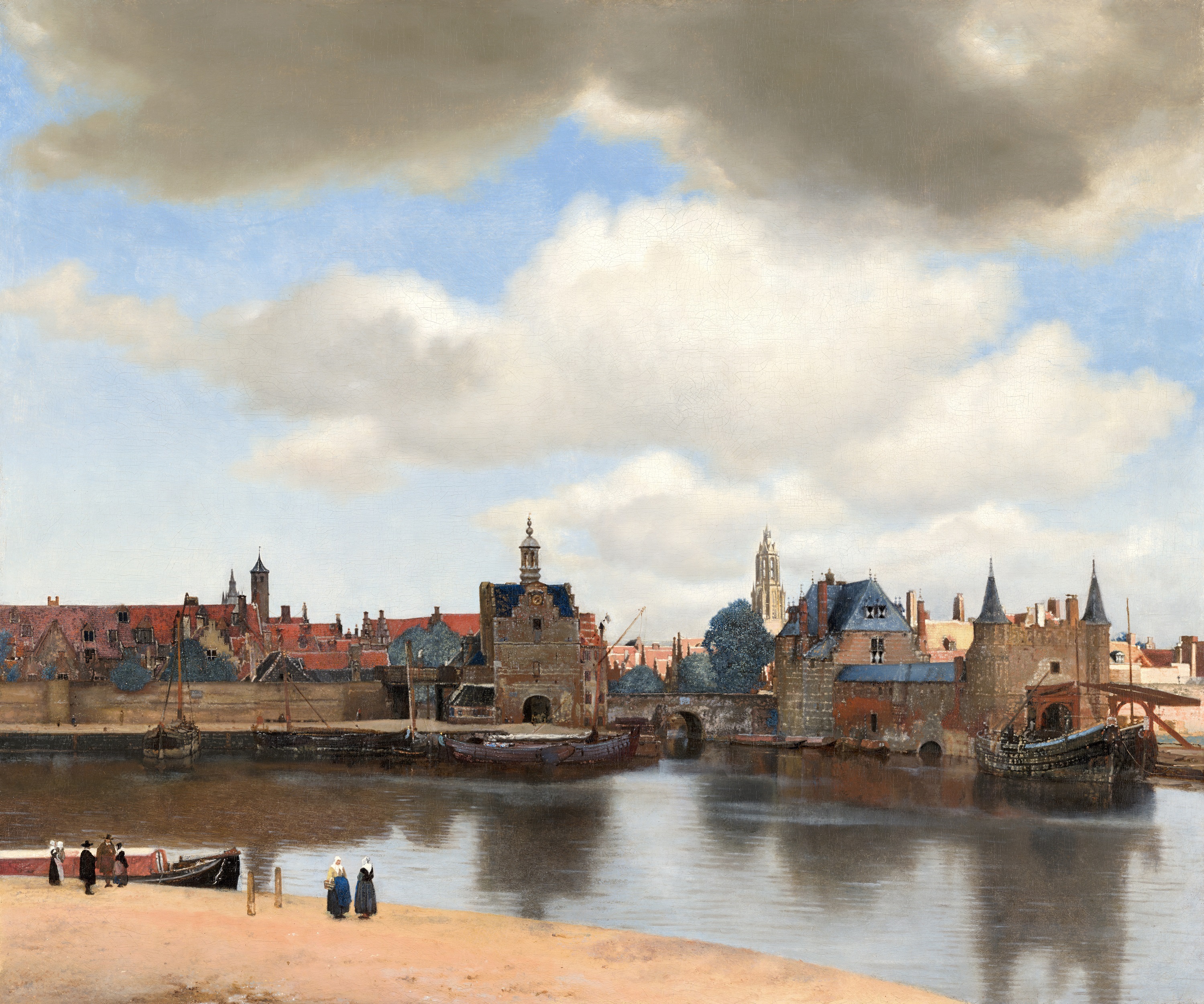 Ян Вермеер. Вид Делфта (нид. Gezicht op Delft). 1660—1661 Источник: Mauritshuis, The Hague