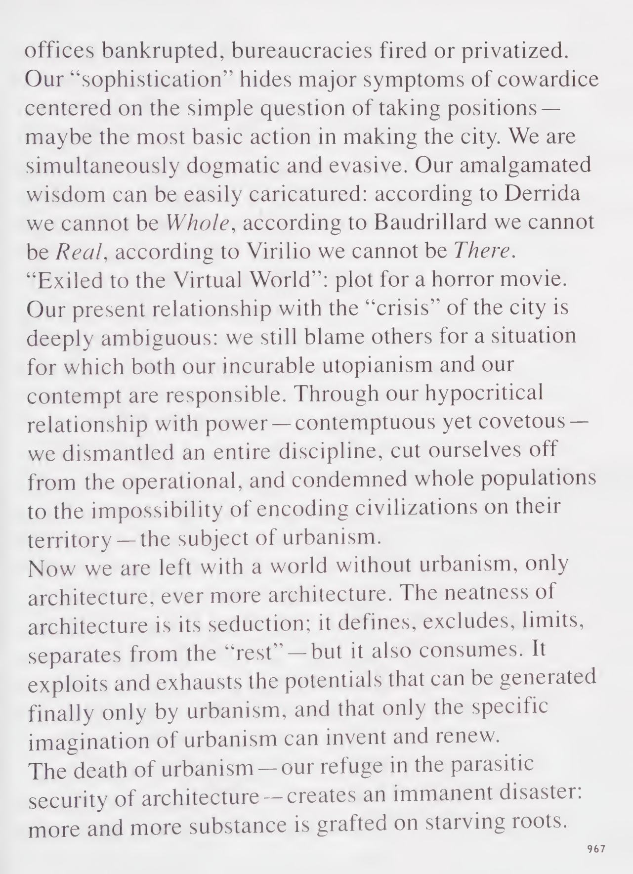 Rem Koolhaas. What Ever Happened to Urbanism?
