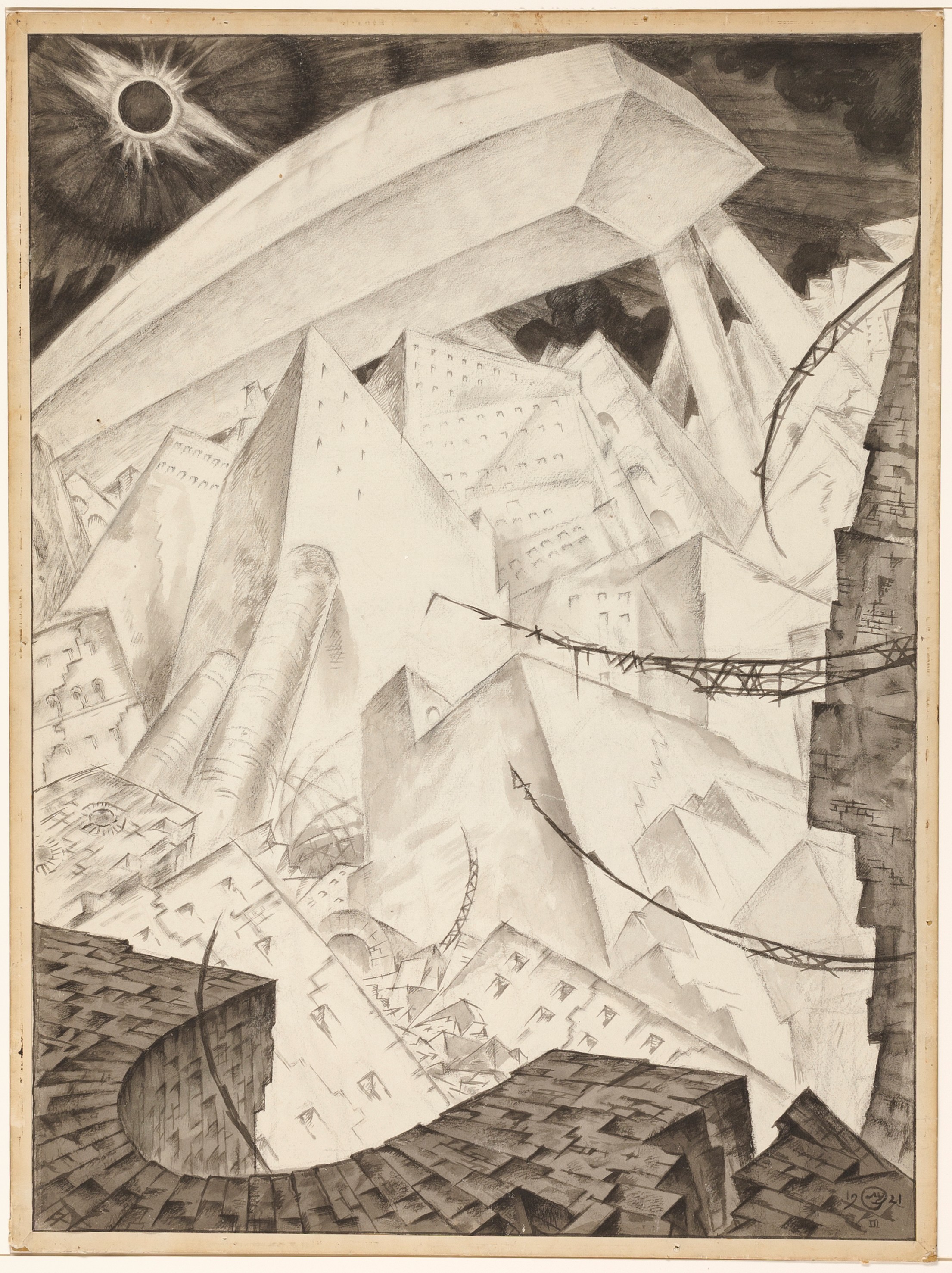 Mstislav Valerianovic Dobuzinskij. The End. 1921
