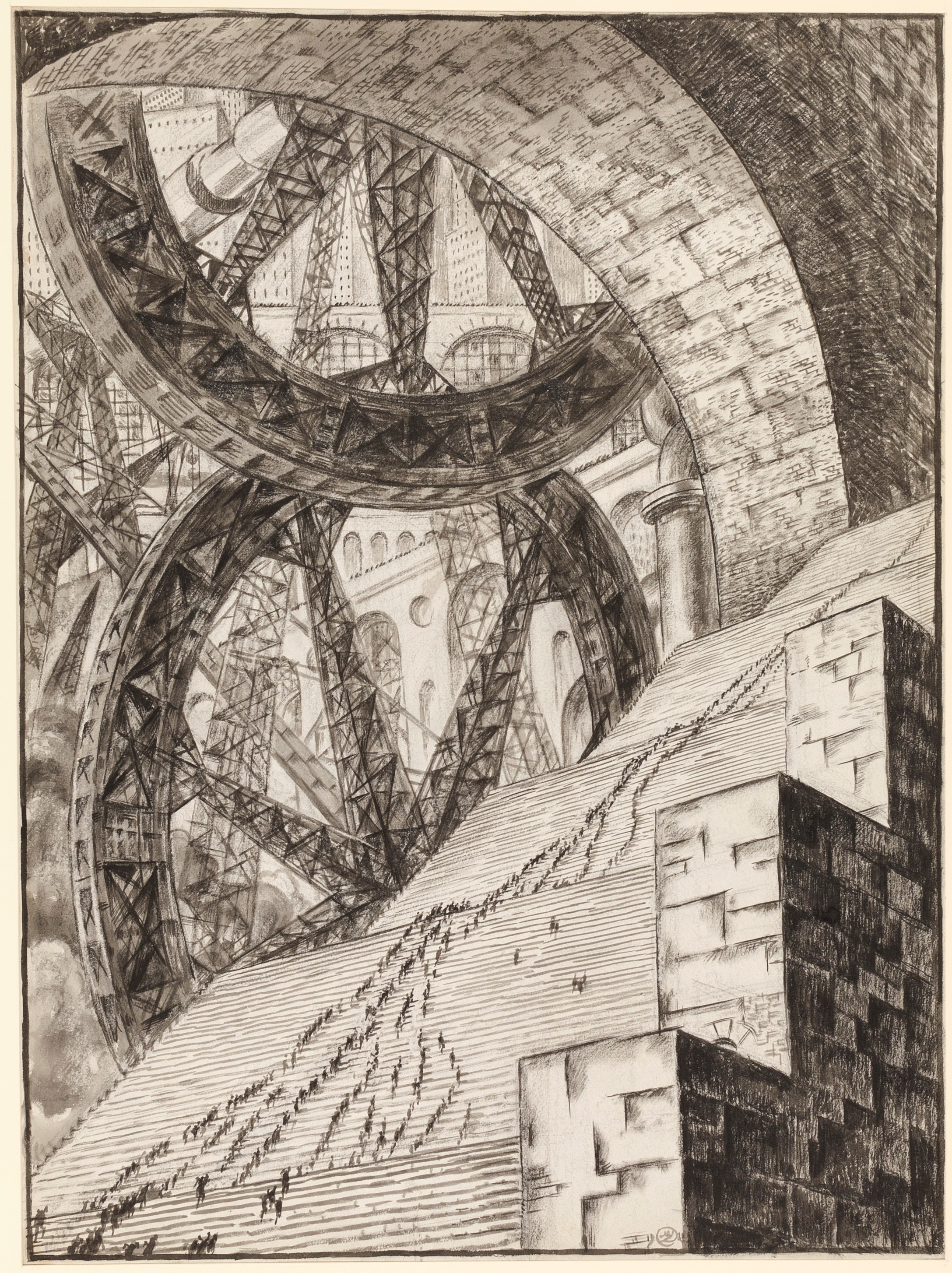 Mstislav Valerianovic Dobuzinskij. The Labor. 1921