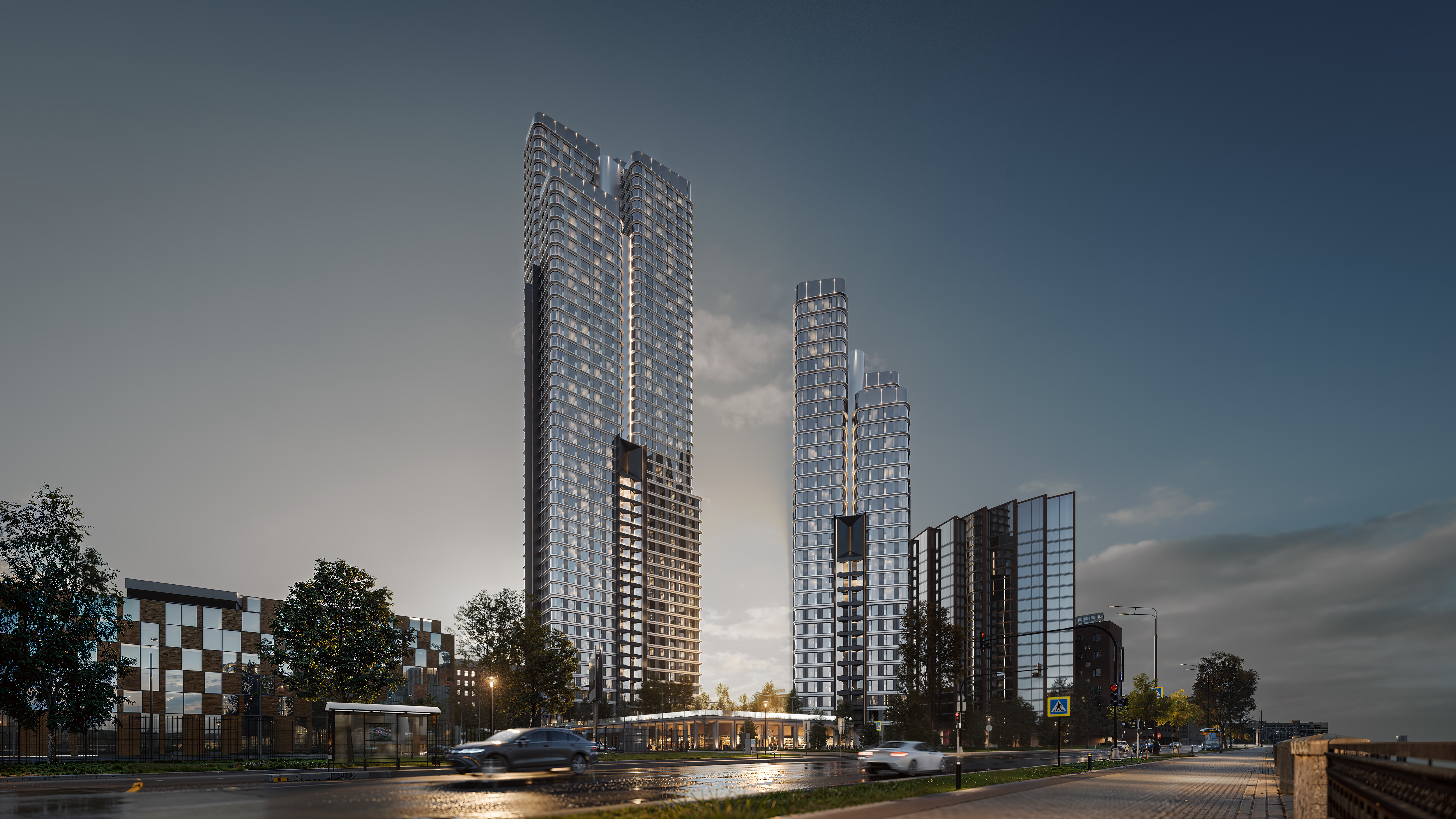 Жилой комплекс STONE Blik. © бюро HADAA