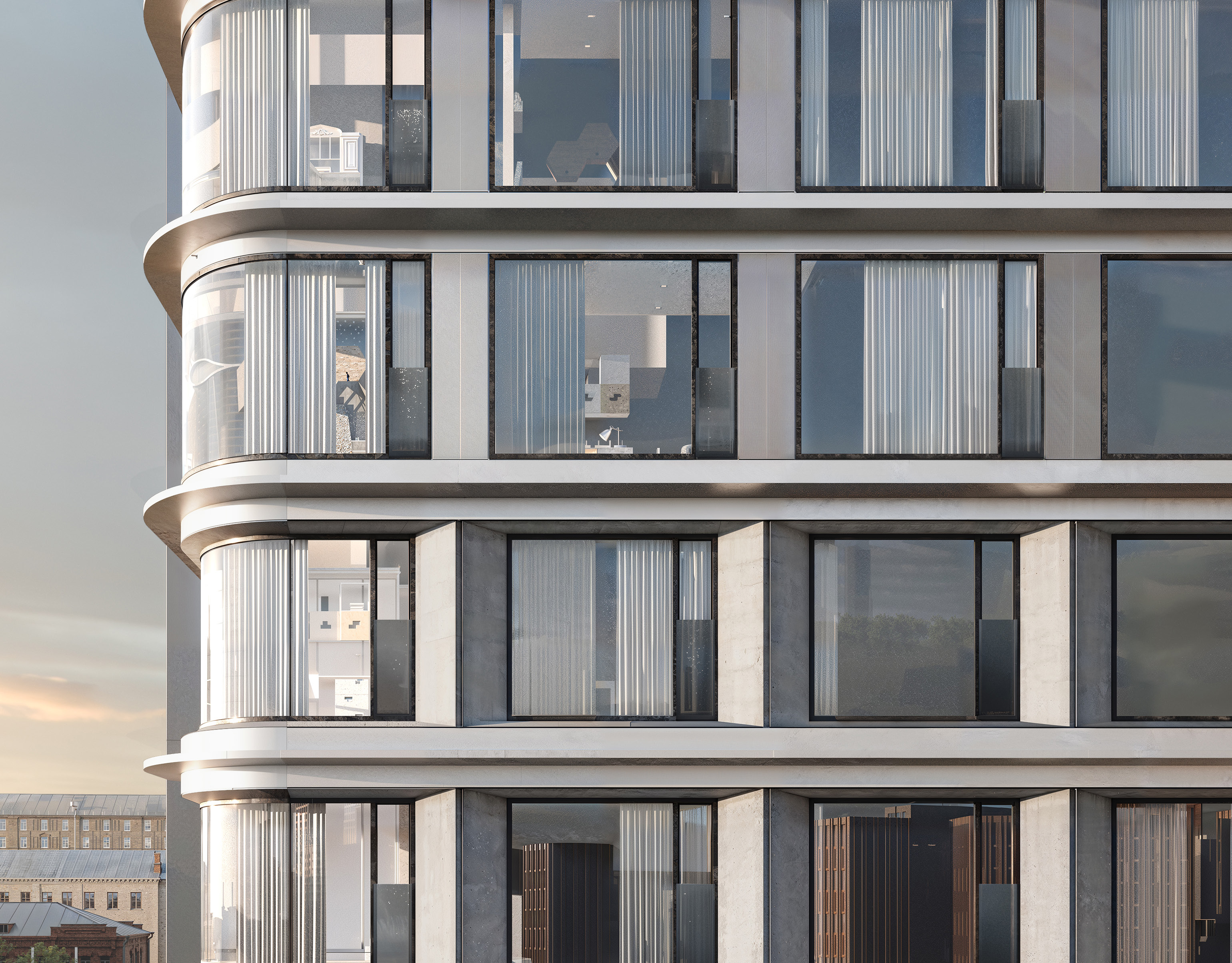 Жилой комплекс STONE Blik. © бюро HADAA