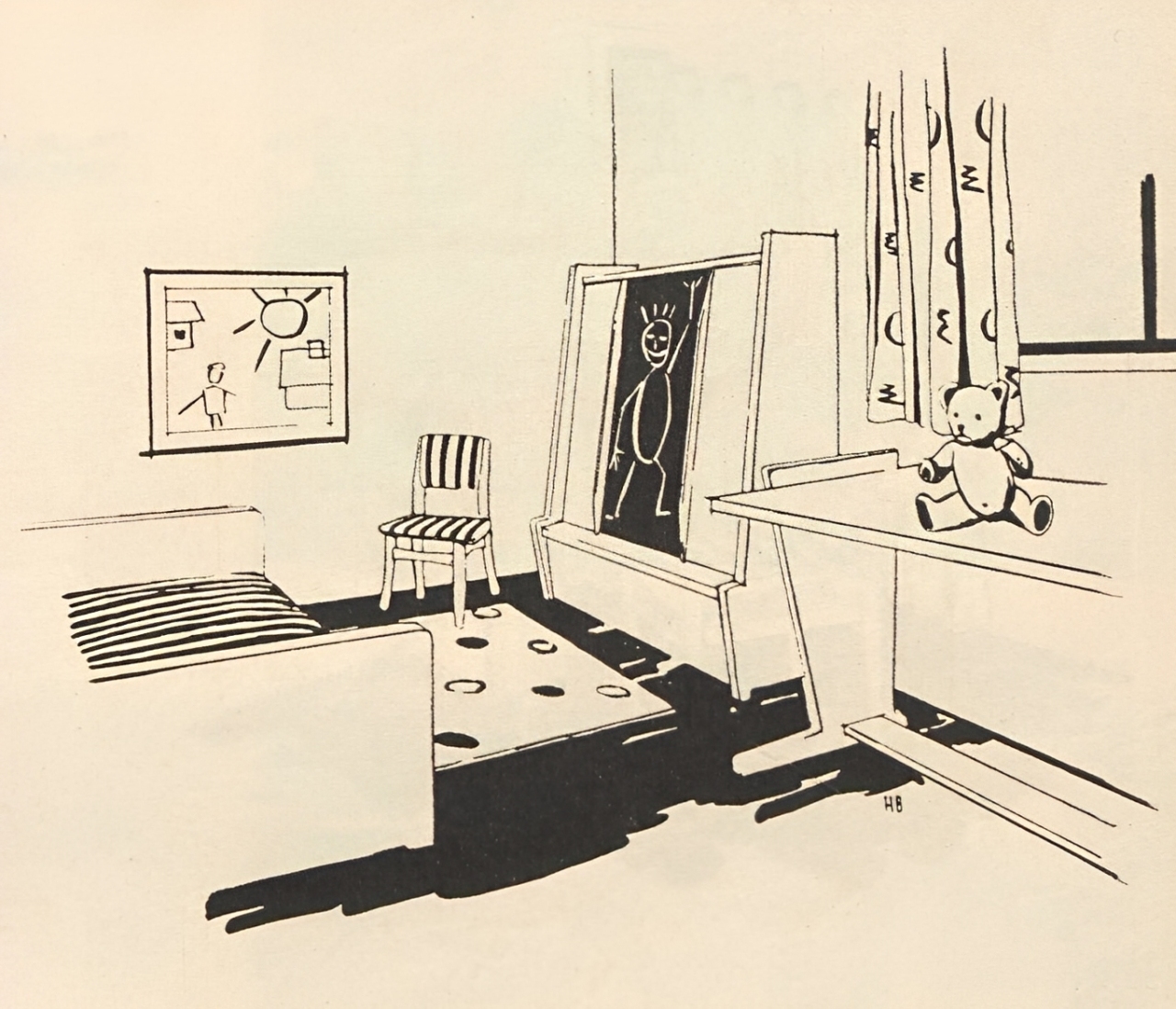 Рис. 7. Пример размещения эстампа в детской комнате.