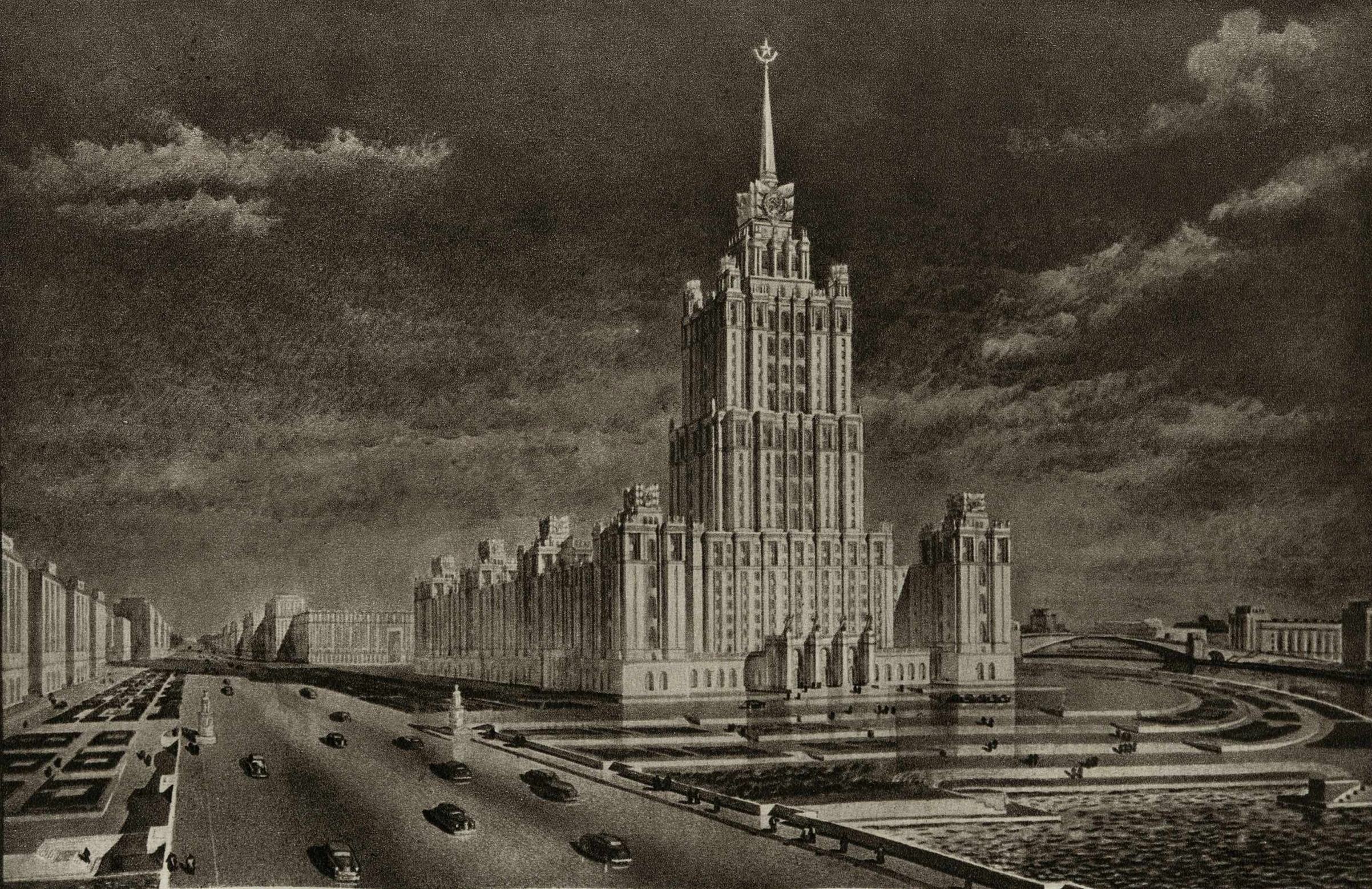 Проект 26-этажного здания гостиницы и жилых корпусов на Дорогомиловской набережной. Панорама.