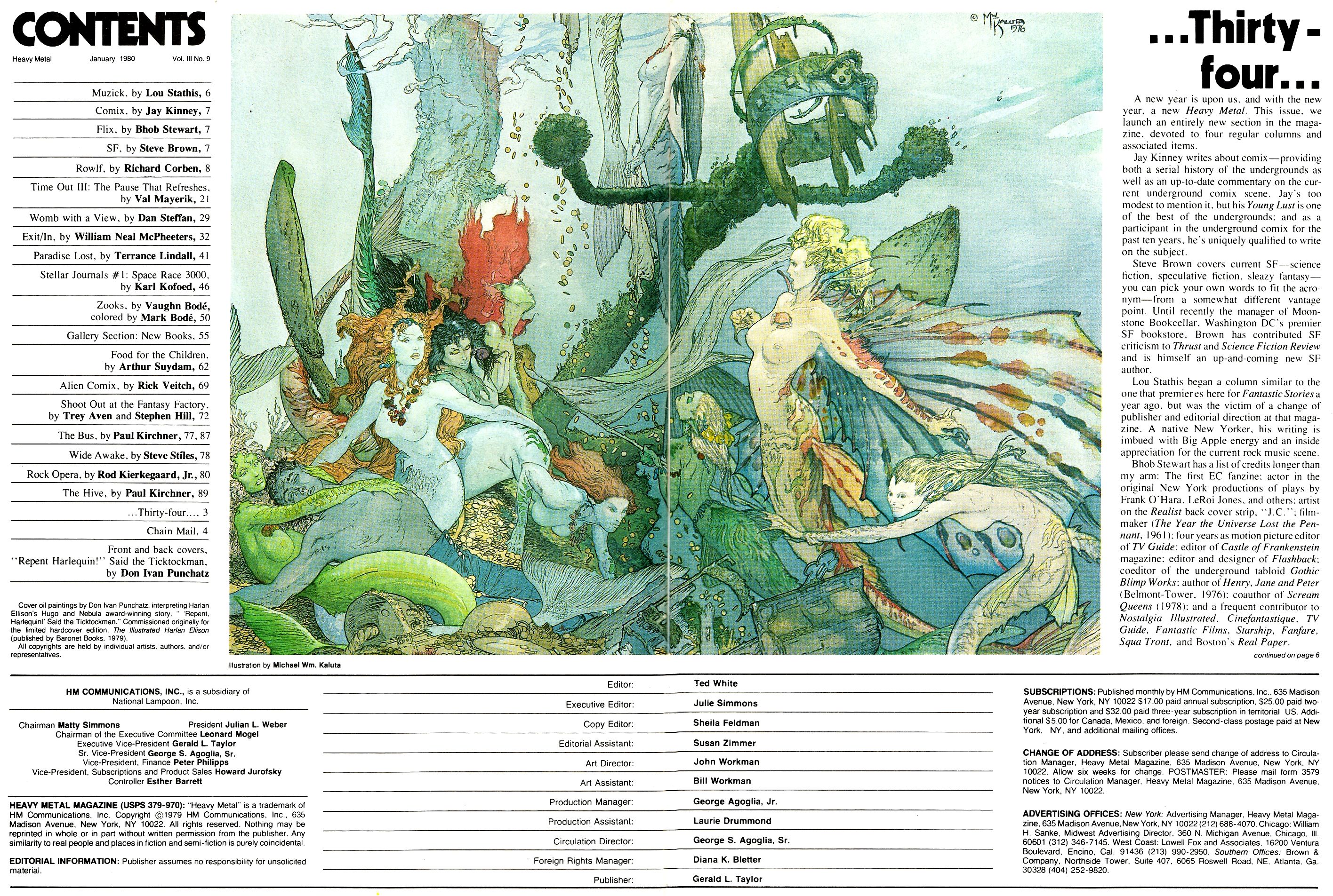 Heavy Metal. 1980. January – Volume 3 No. 09