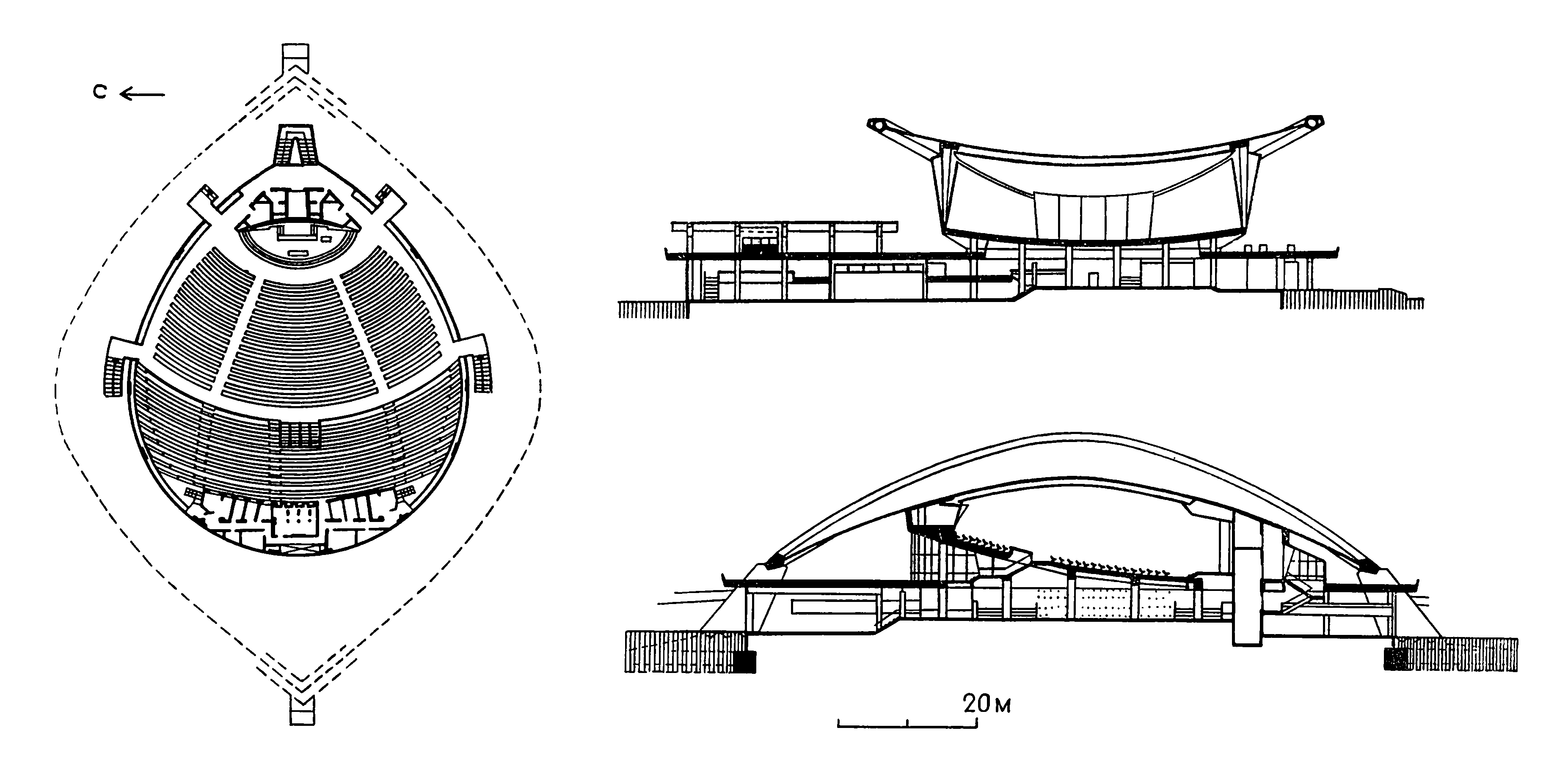 «Конгрессхалле», 1957 г. Арх. X. Стаббинс