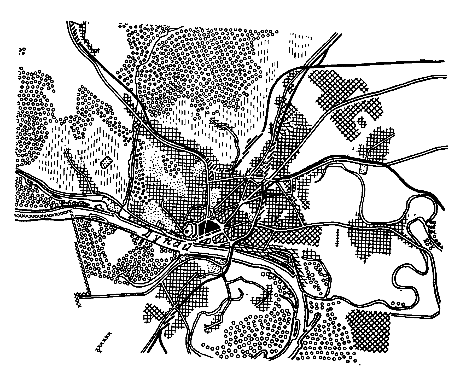11. Братислава. Схема генплана. Руководитель архит. Д. Кедро