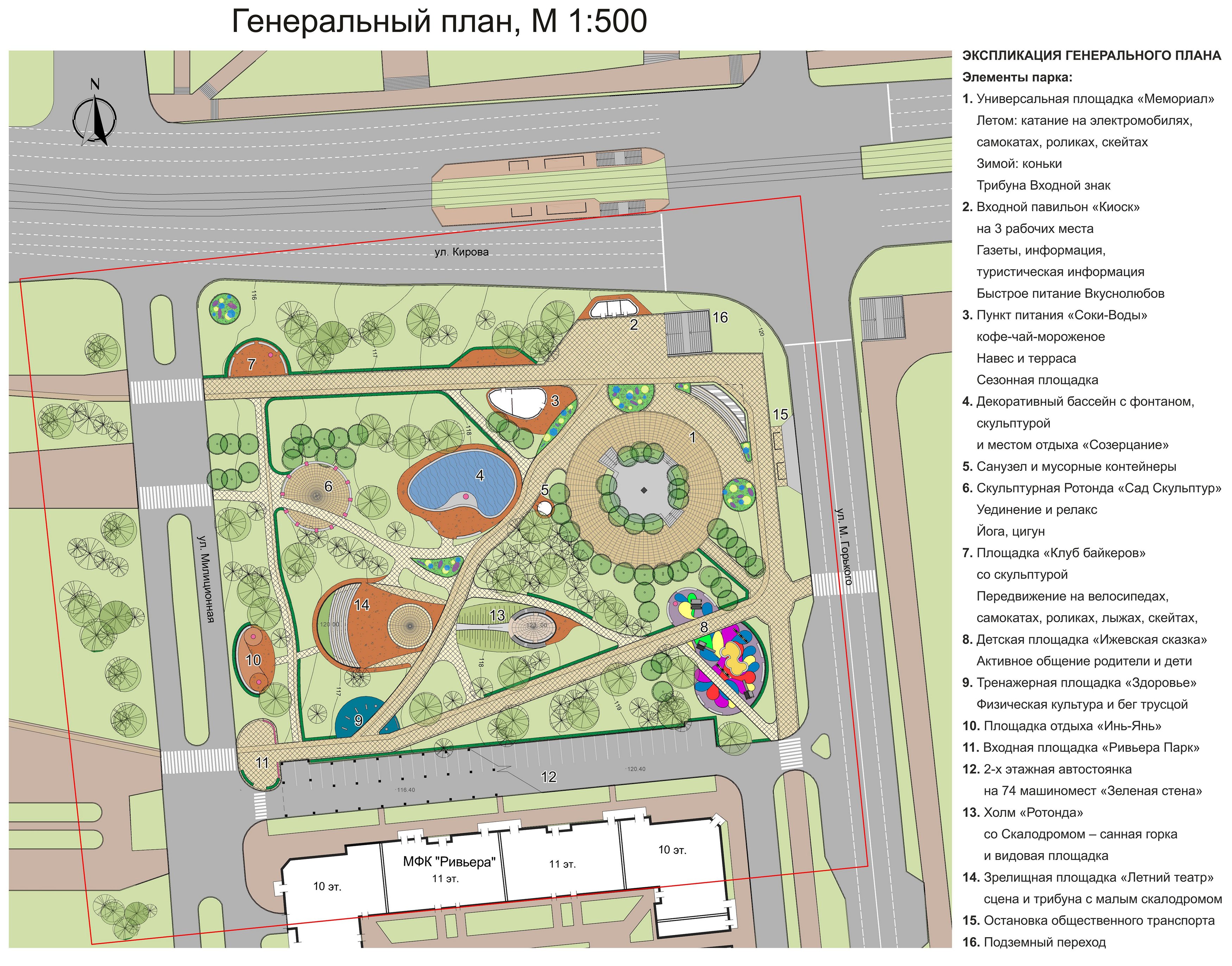 Генеральный план детской площадки