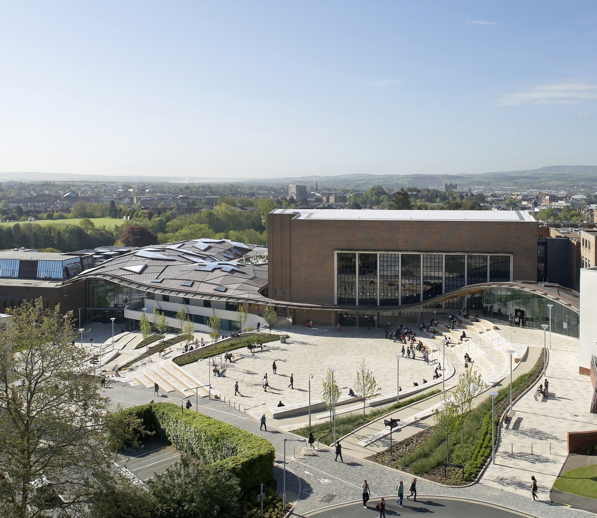 Первое место в категории «Высшее образование и исследования». Здание Forum Project университета города Эксетер в Великобритании. Проект был разработан лондонской компанией Wilkinson Eyre Architects.
