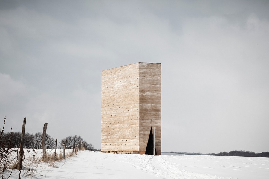 Shortlisted: Tim Van De Velde. Exterior. Project: Bruder Klaus Kapelle (GERMANY) by Peter Zumthor