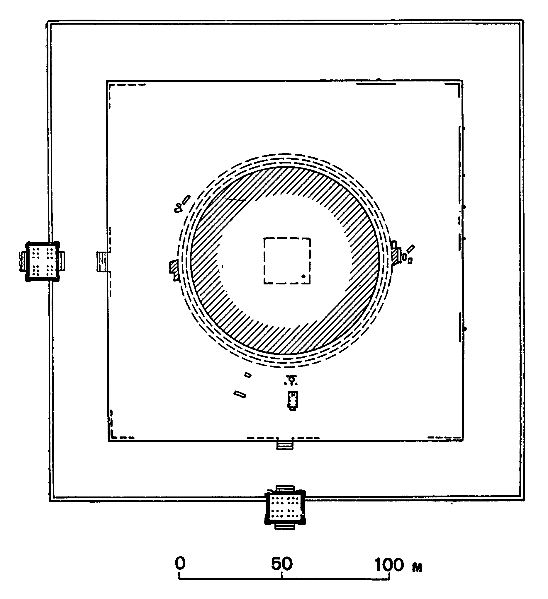 9. Анурадхапура. Дагоба, IV—VII вв. План