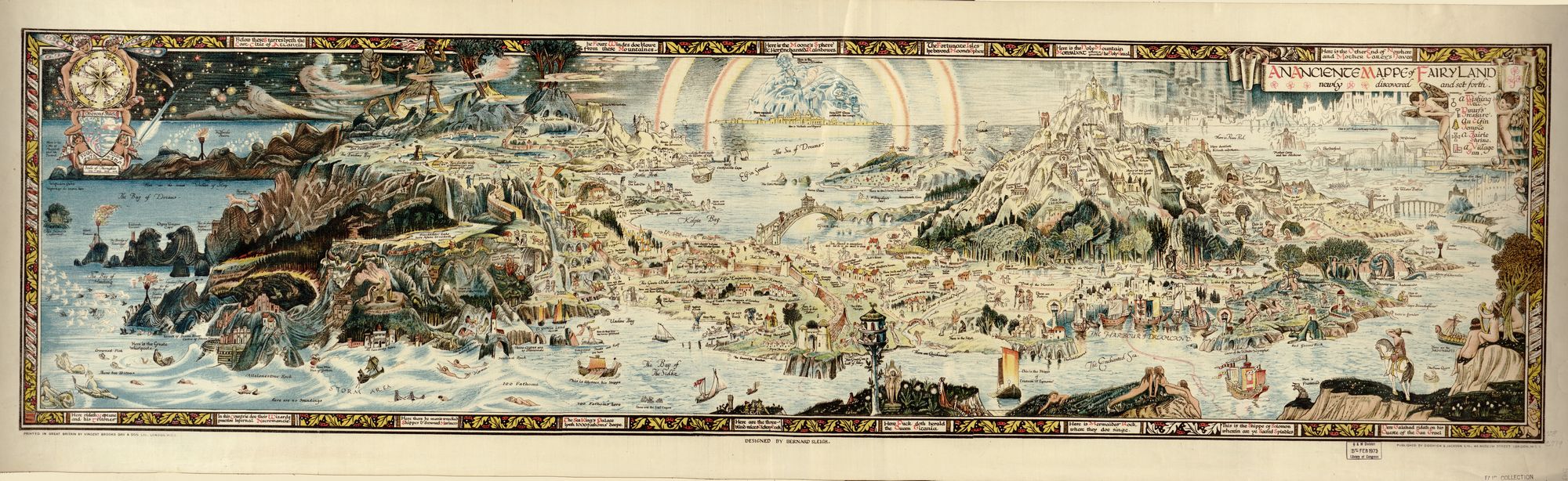 An Ancient Mappe of Fairyland : Newly discovered and set forth. Designed by Bernard Sleigh
