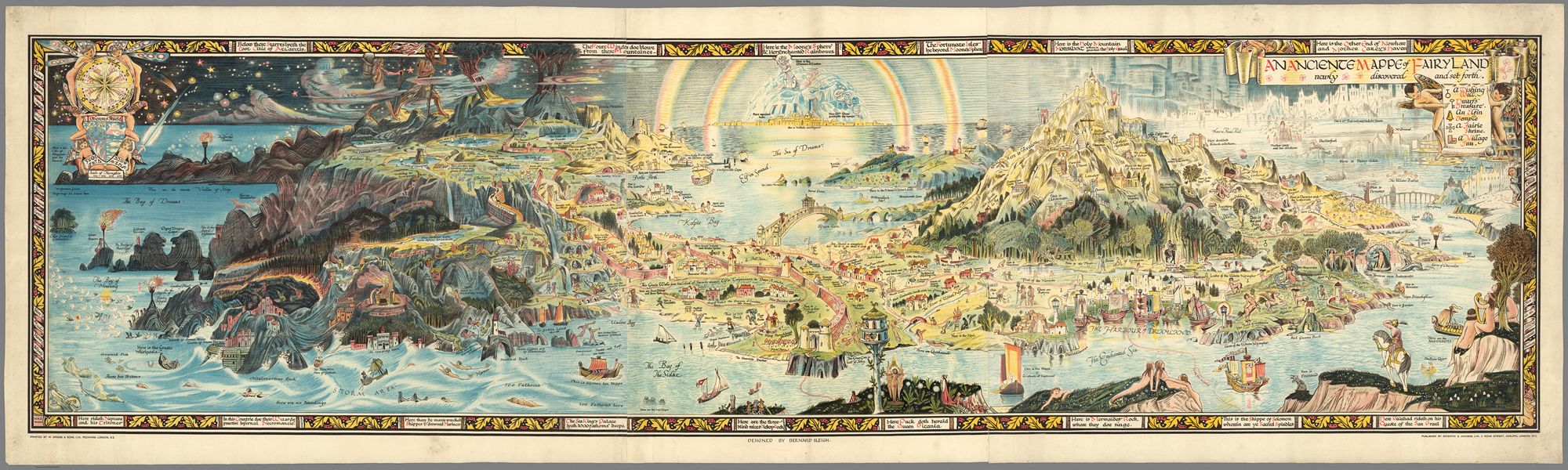 An Ancient Mappe of Fairyland : Newly discovered and set forth. Designed by Bernard Sleigh