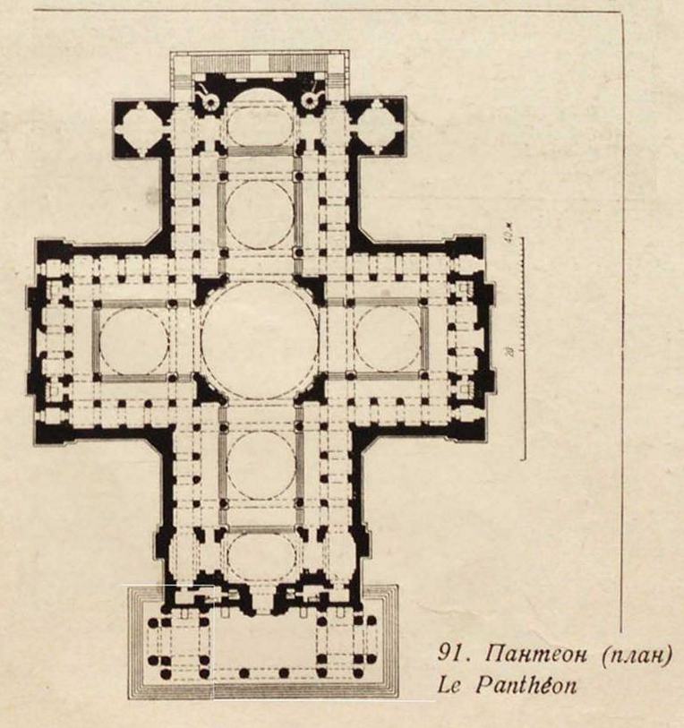 91. Пантеон (план). Le Panthéon