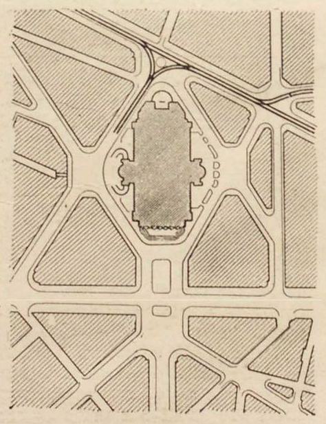 123. Площадь Оперы (план). La place de l'Opéra