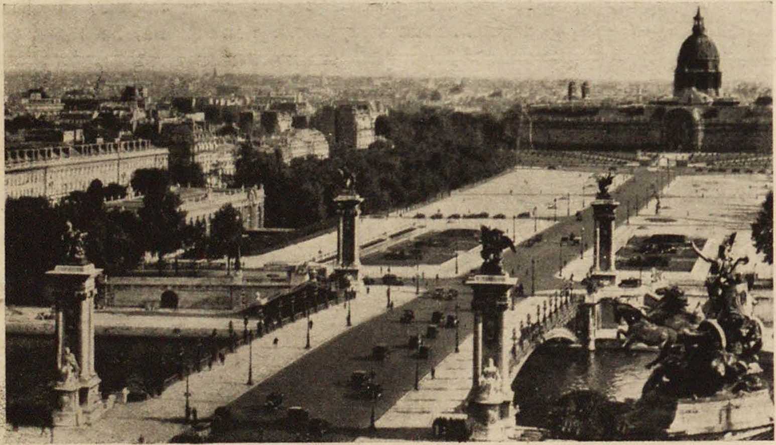 126. Мост Александра III и эспланада Инвалидов. Le pont Alexandre III et l'esplanade des Invalides