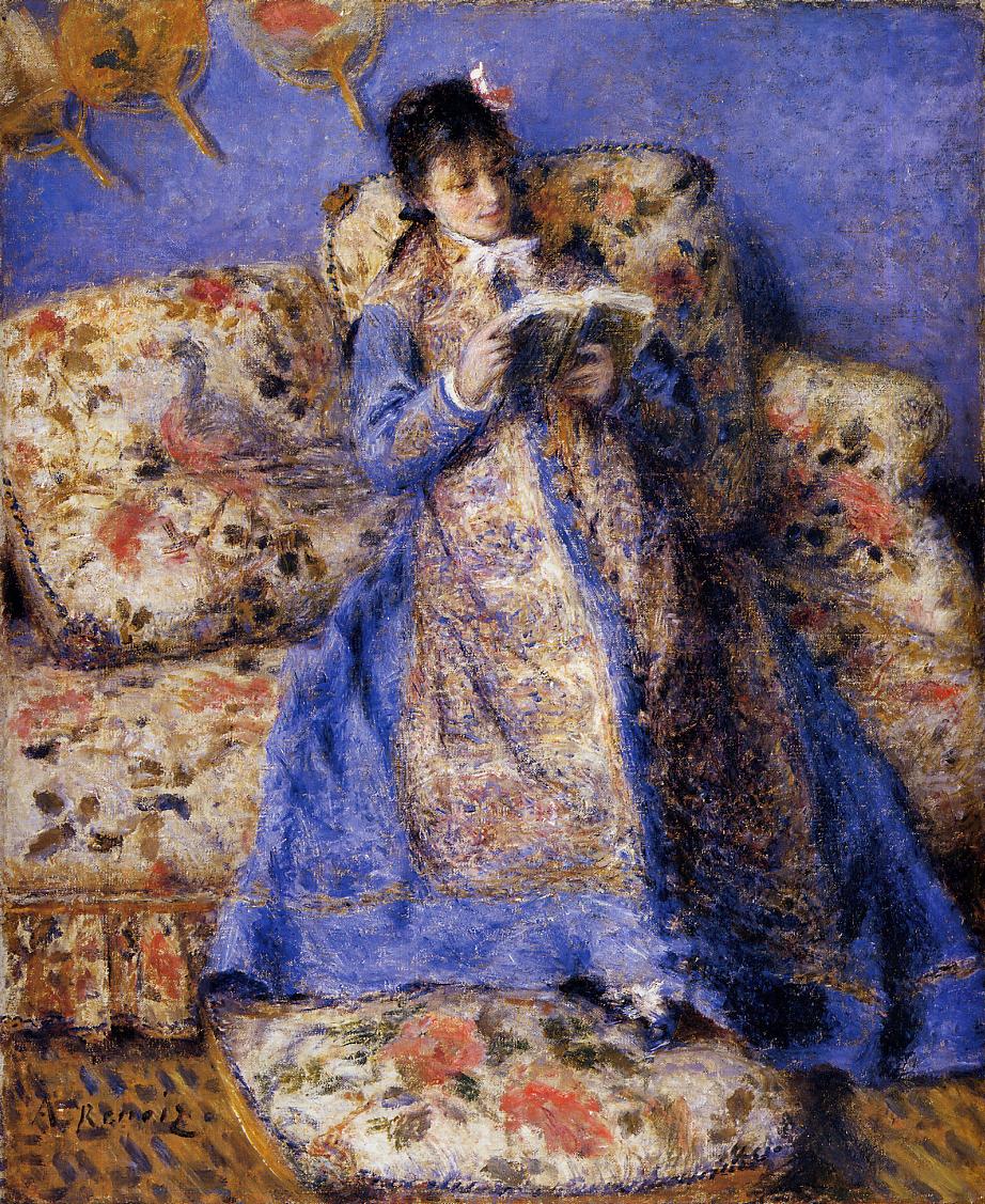 Camille Monet Reading (1872) — Пьер Огюст Ренуар (Pierre-Auguste Renoir)