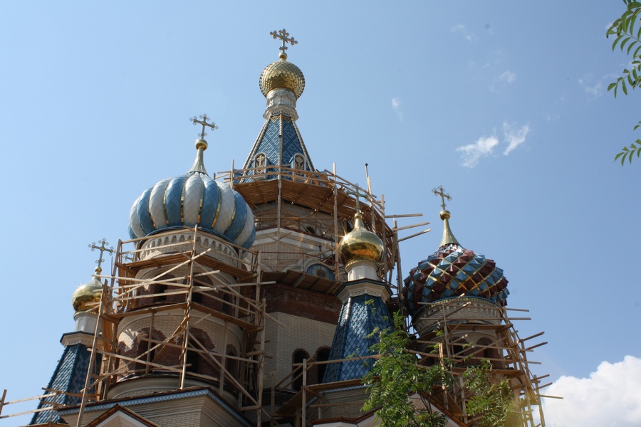 Храм Иверской иконы Божьей матери в Ижевске, возводимый строительной компанией «Крафтпласт»