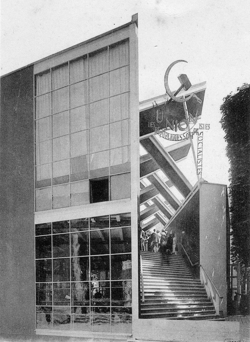 К. Мельников. Павильон СССР на Выставке декоративного искусства и промышленности в Париже в 1925 году