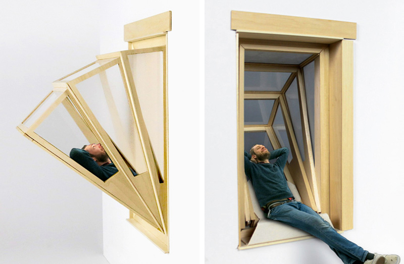 Hopper niche — раскладывающееся окно. В концепте предусмотрено сиденье для полулежания в окне