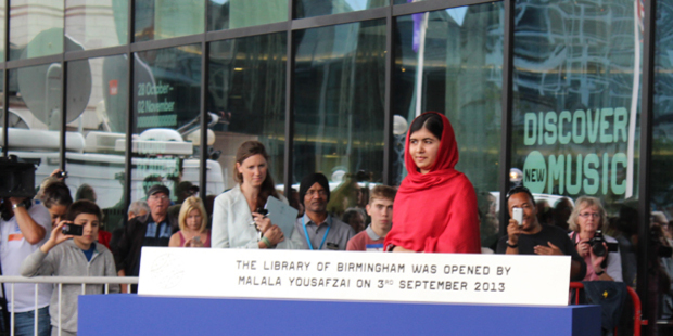 Библиотеку торжественно открыта Malala Yousafzai