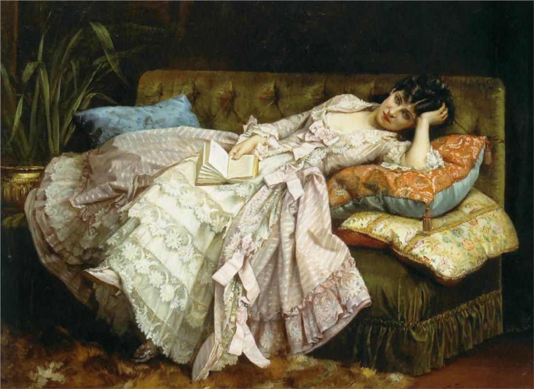 Sweet Doing Nothing (1877) — Огюст Тульмуш (Auguste Toulmouche)