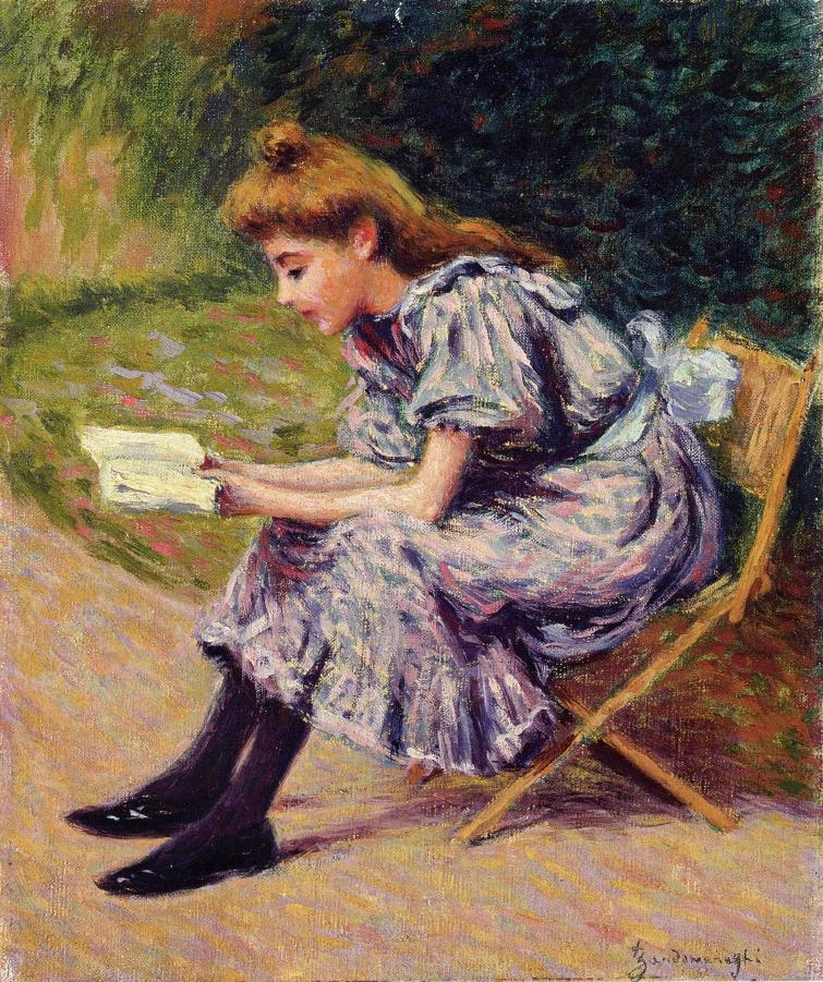 The Reader (1879) — Федерико Дзандоменеги (Federico Zandomeneghi)