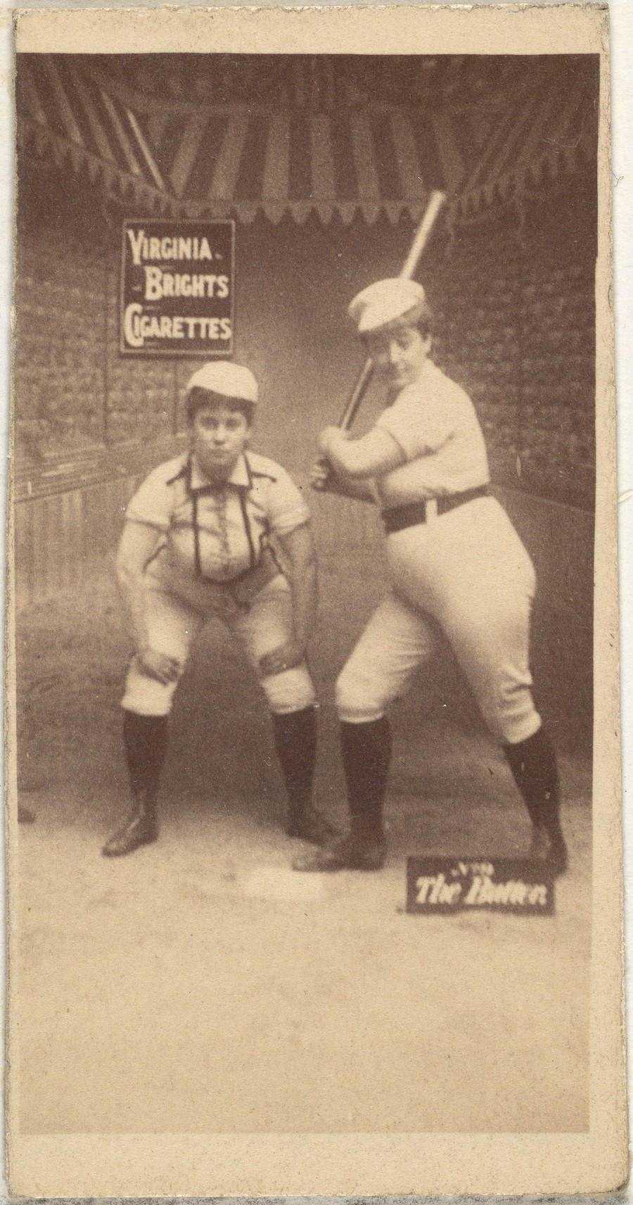 The Batter, from the Girl Baseball Players series (N48, Type 2) for Virginia Brights Cigarettes / 1886