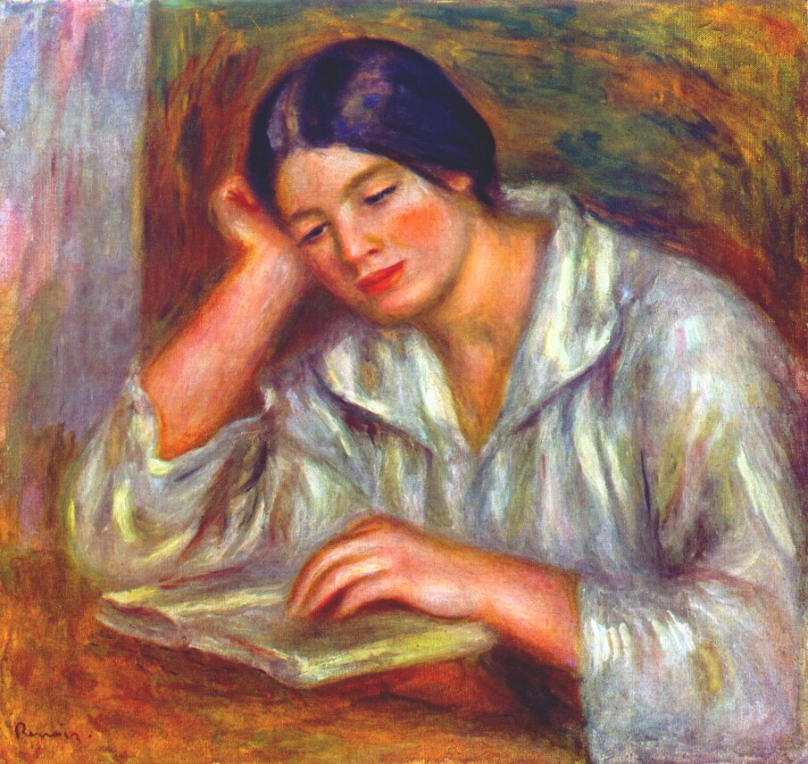 Woman in White (1916) — Пьер Огюст Ренуар (Pierre-Auguste Renoir)
