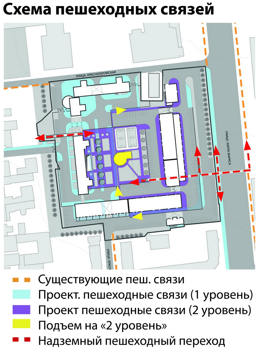 Конкурс «Жилой комплекс „Красная площадь“ по ул. К. Маркса в Октябрьском районе г. Ижевска». Девиз 355325. ООО «ГАБР» (Иркутск). Авторский коллектив: О. Б. Бадула, Ф. Р. Бадула, А. О. Бадула