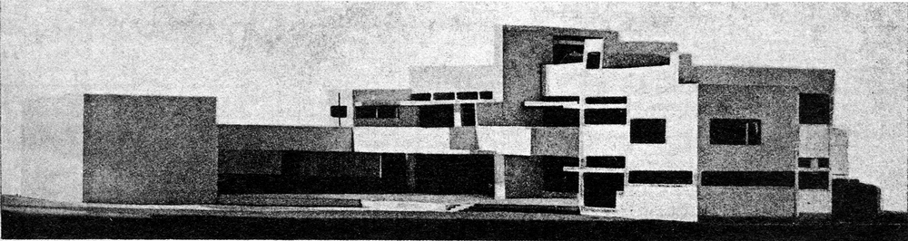 Тэо ван Досбург (Париж) и ван Естерн (Гаага). Вилла. Theo van Doesburg (Paris) und van Estern (Gasg)