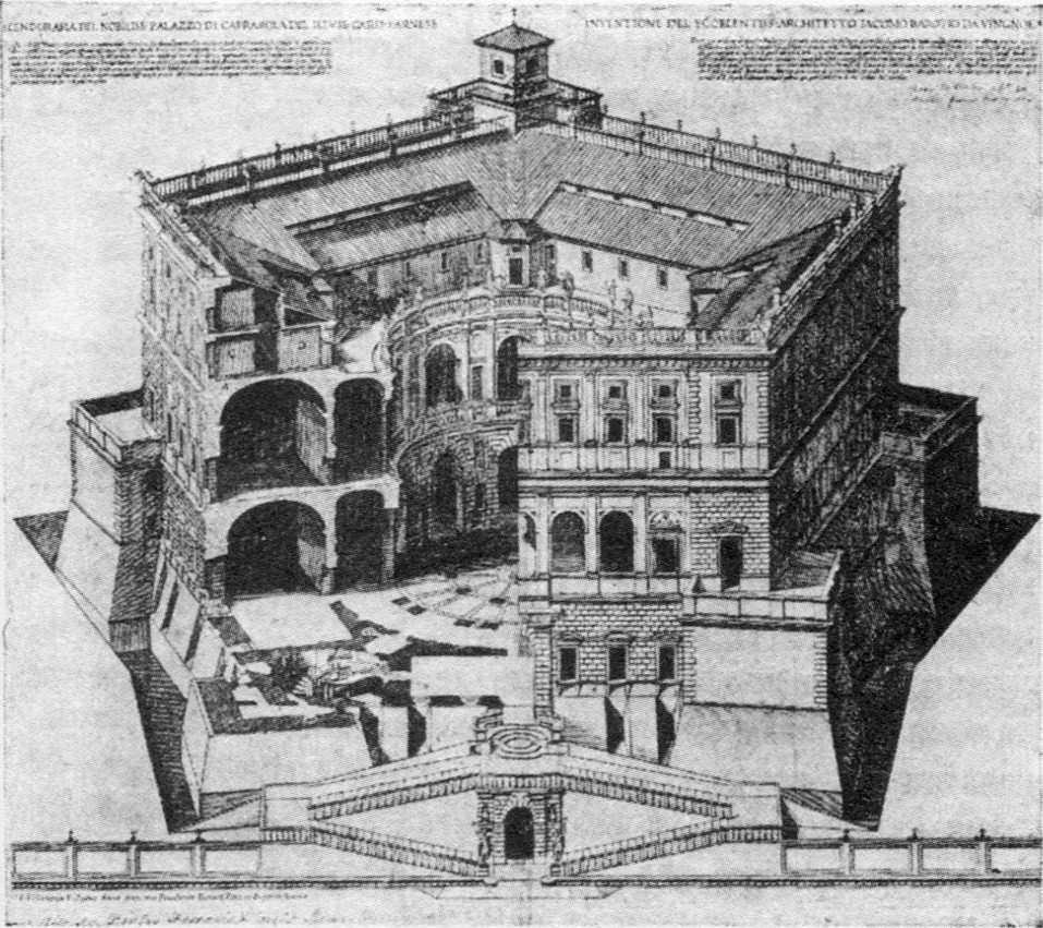 Виньола. Вилла Капрарола, год 1547—59