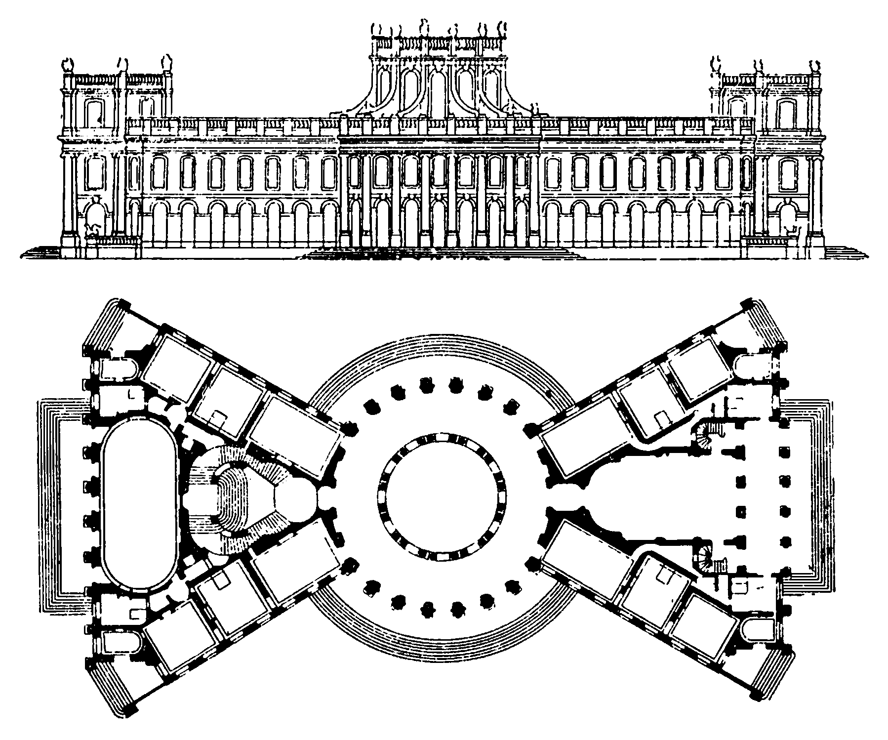 План большого дворца