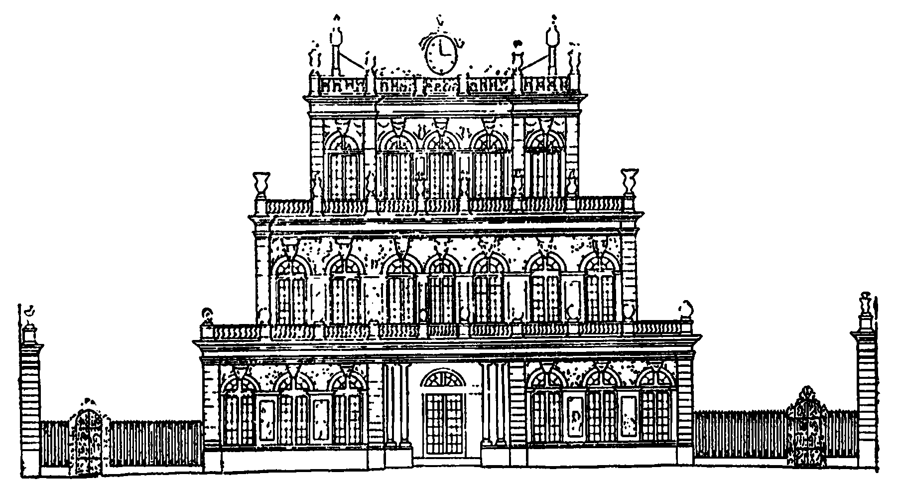 66. Замок Шатено, департамент Мёрт и Мозель, около 1742 г., Эре де Корни