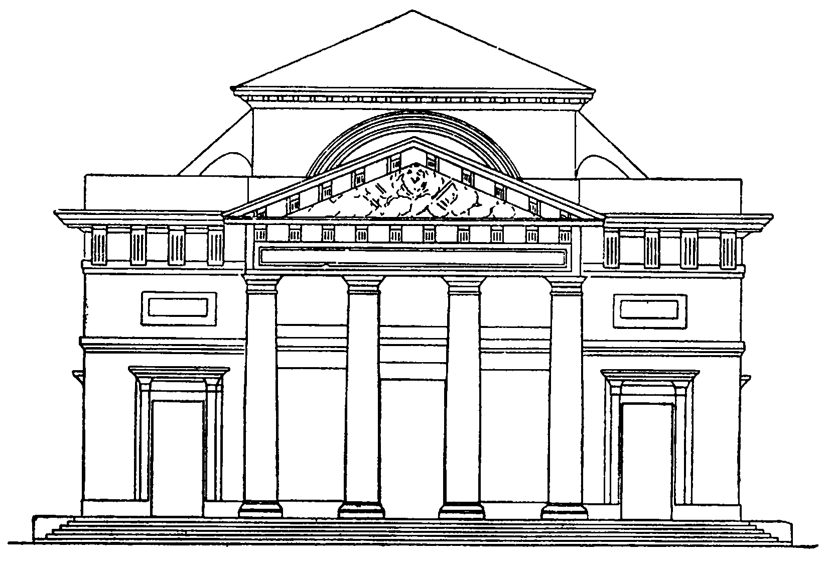 Париж. Церковь Филиппа де Руль, 1774—1778 гг., Ж. Ф. Шальгрен