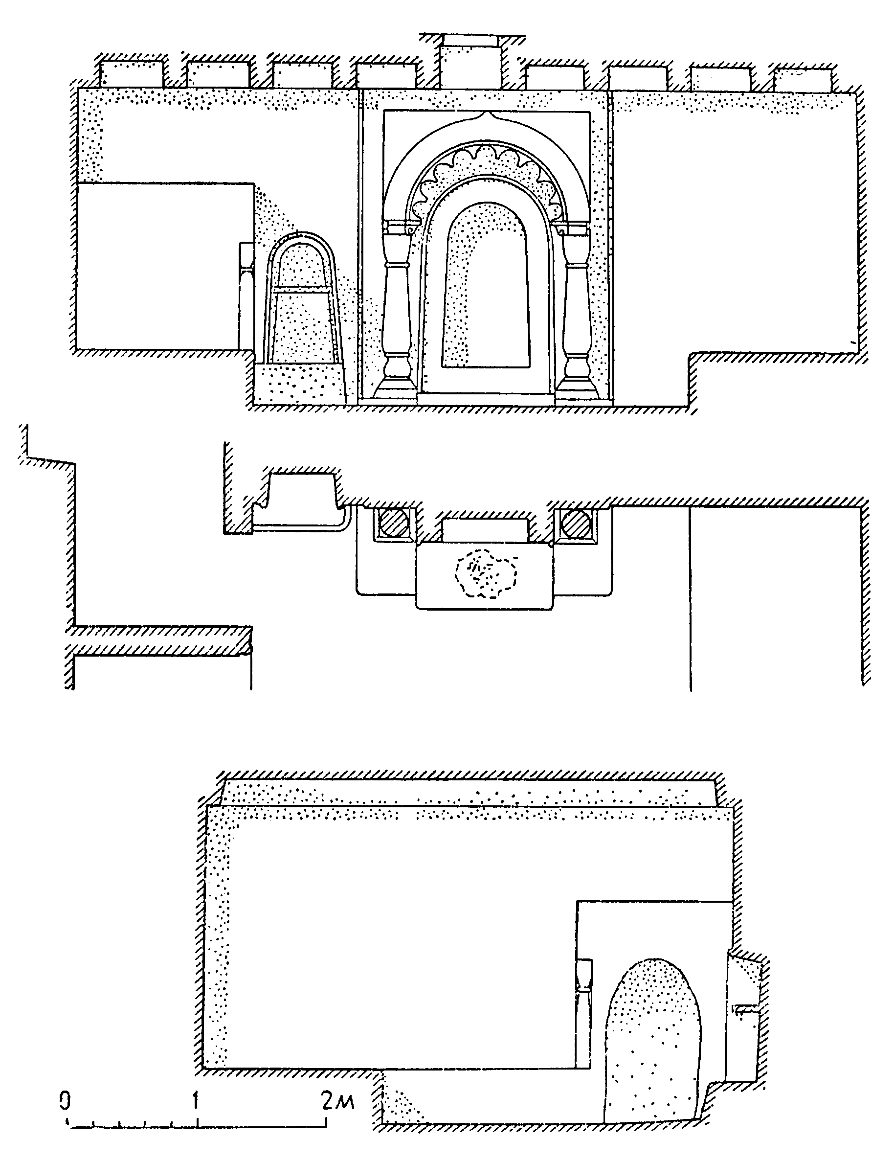 7. Древний Пенджикент. Домашняя капелла с алтарем. Реконструкция