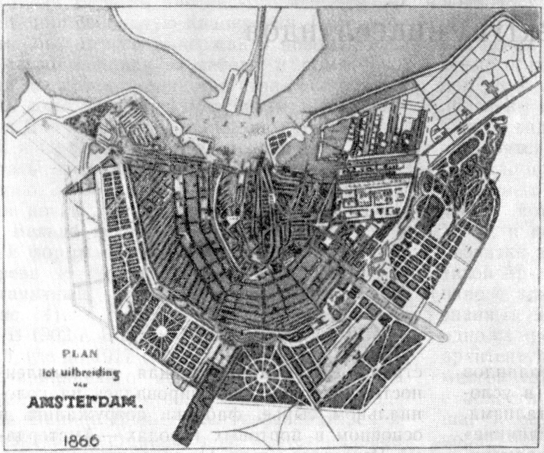 1. Амстердам. Проект реконструкции города, 1866 г., ван Нифтрик