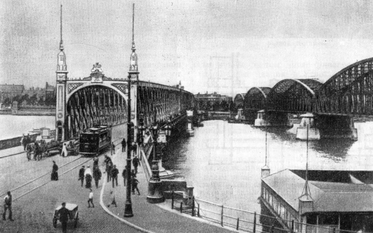 10. Роттердам. Мосты через Маас. Пешеходный и железнодорожный, 1874—1878. Общий вид