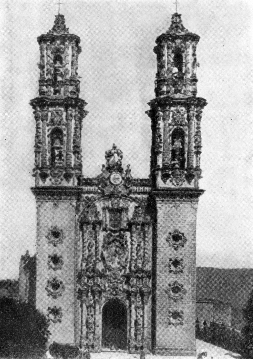 17. Таско. Церковь Санта-Приска, 1751—1758 гг., Д. Дуран Берруэкос, X. Кавальеро