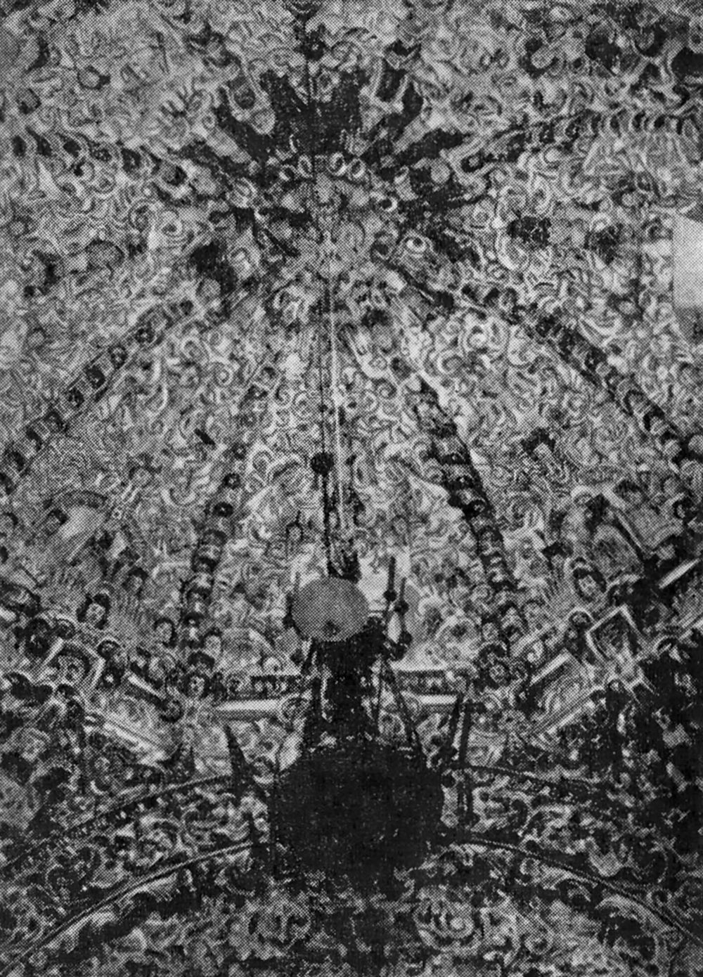 19. Тонанцинтла. Церковь Санта-Мариа, ок. 1700 г. Фрагмент купола