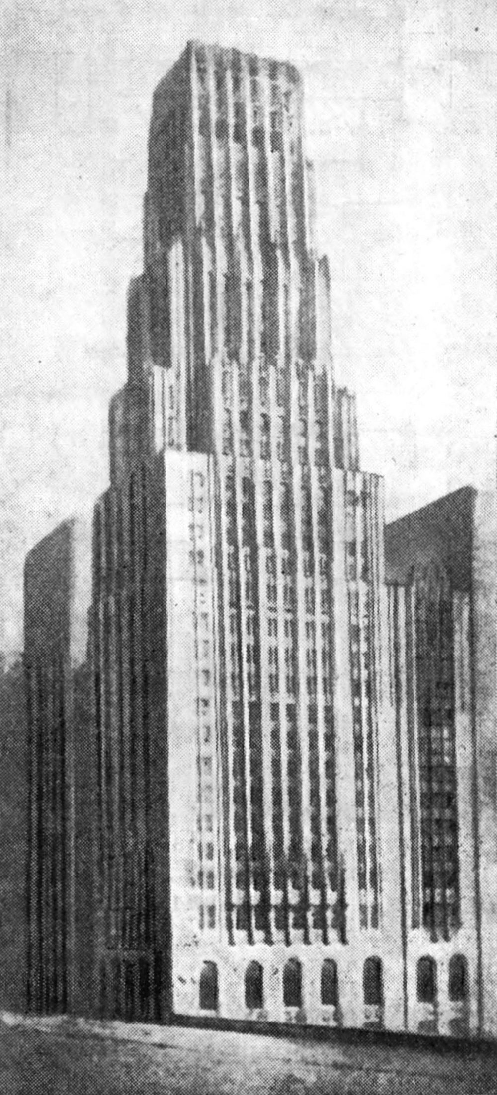 5. Проект здания «Чикаго Трибюн», 1922 г. Арх. Эл. Сааринен