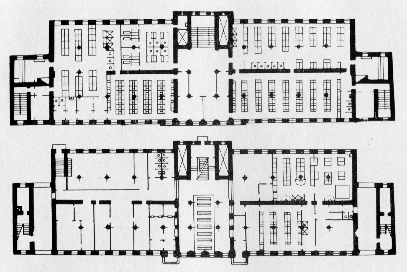 Планы первого и второго этажей бани. Один из последних вариантов проекта
