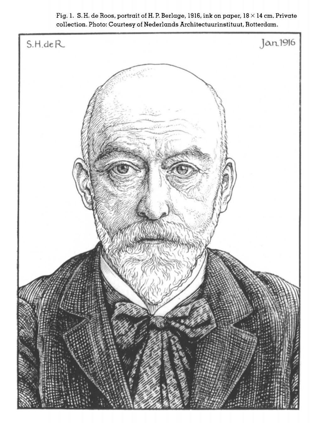 portrait of H. P. Berlage, 1916