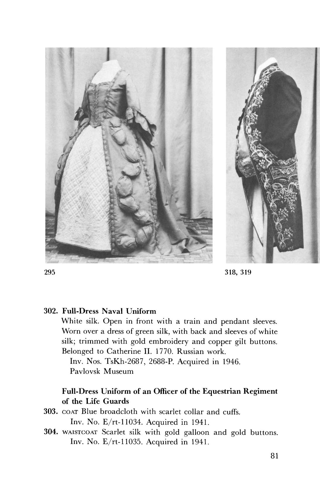 History of Russian Costume from the Eleventh to the Twentieth Century : From the collections of the Arsenal Museum, Leningrad; Hermitage, Leningrad; Historical Museum, Moscow; Kremlin Museums, Moscow; Pavlovsk Museum. — New York : The Metropolitan Museum of Art, 1977